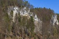 Rock formation in the Wiesent valley Germany